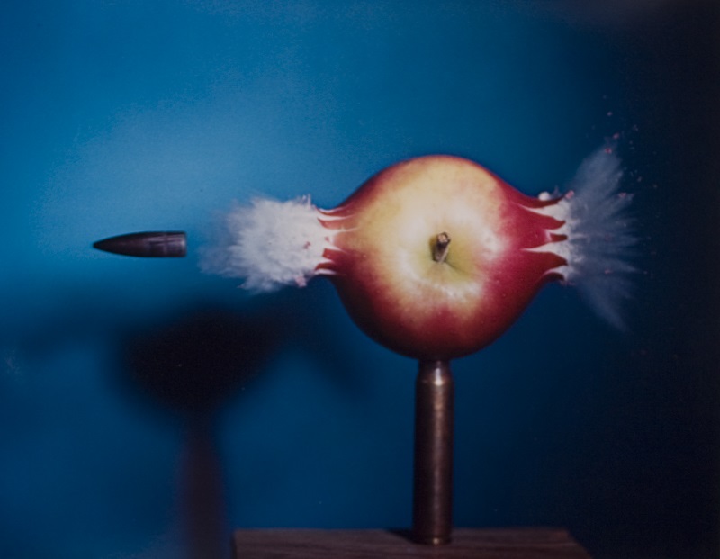 Harold Eugene Edgerton, .30 Bullet Piercing an Apple